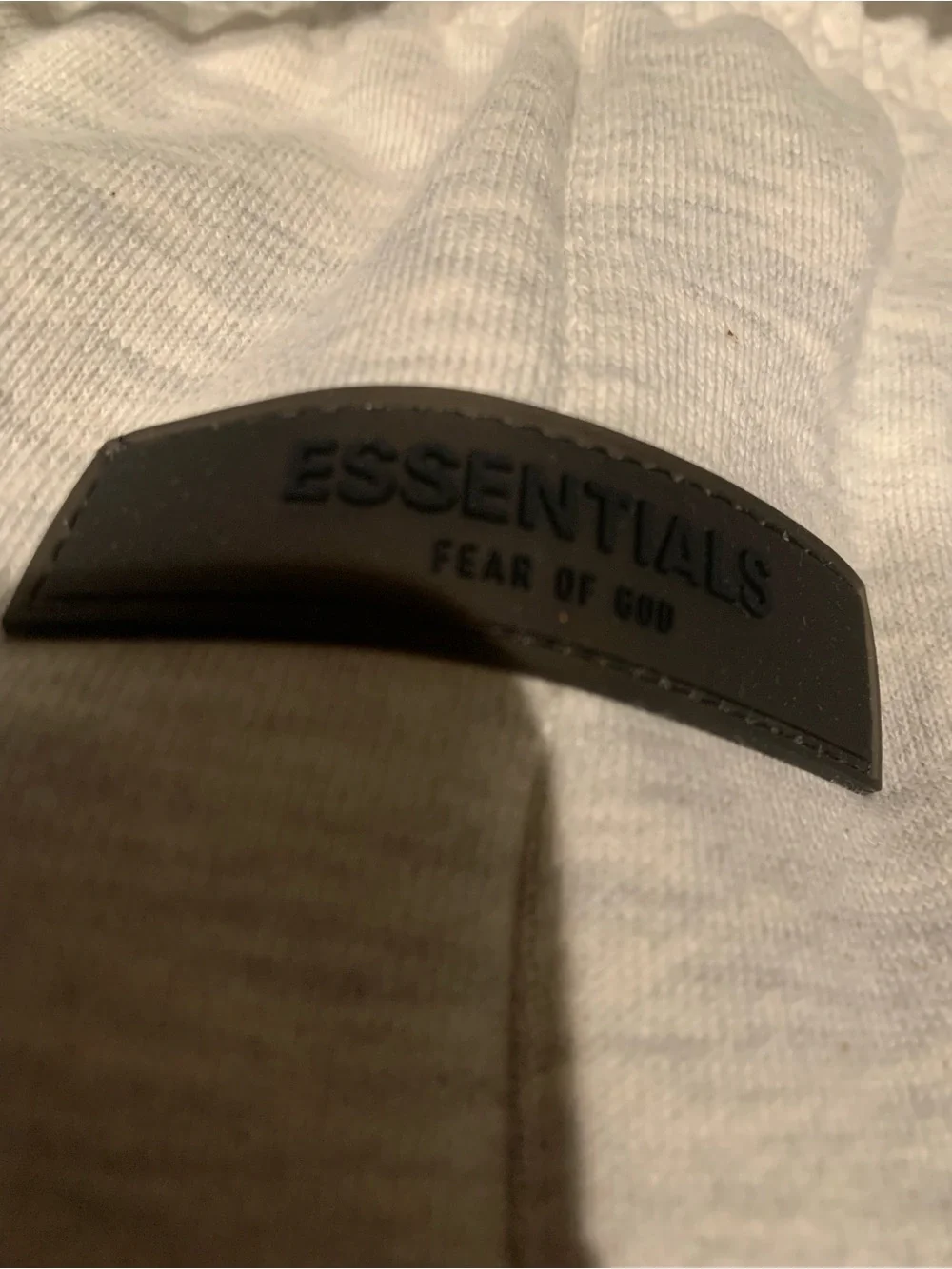 Essentials White Tee with Black ESSENTIALS Print